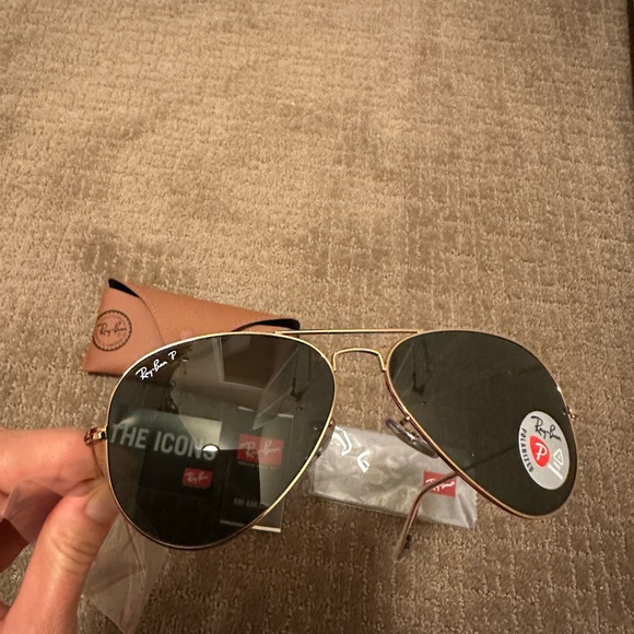 Original Ray-Ban RB3025 Aviator  Metal 58 Polarized Falcon Aircraft Sunglasses - Picture 10 of 12